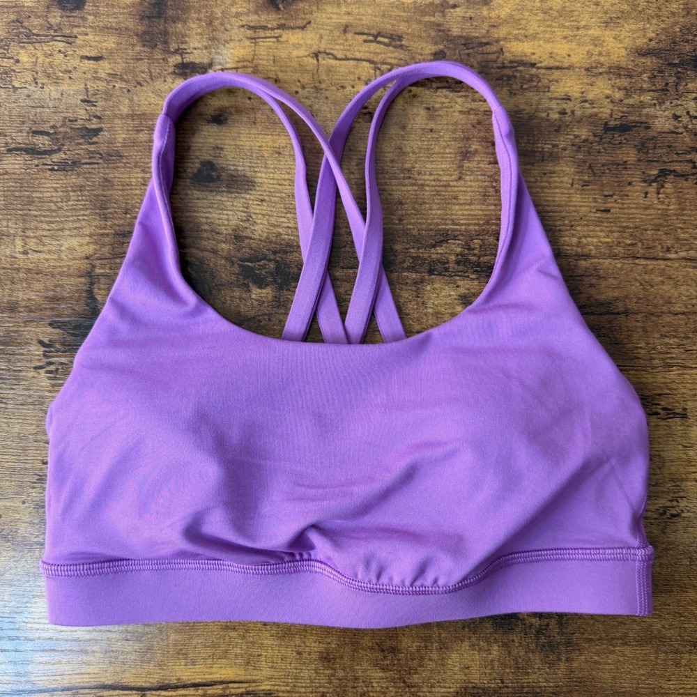 Lululemon Free to Be Serene Strappy Sports Bra Purple Size 4